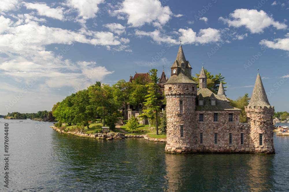 Boldt Castle Island in thousand islands (Canada)