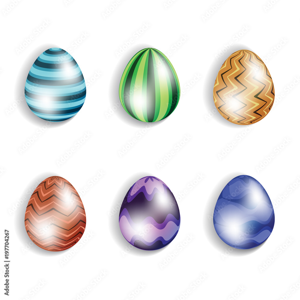 colorful 3d easter egg set. easter day element. glossy digital vector design. colorful 3d easter egg set. easter day element. glossy digital vector design.