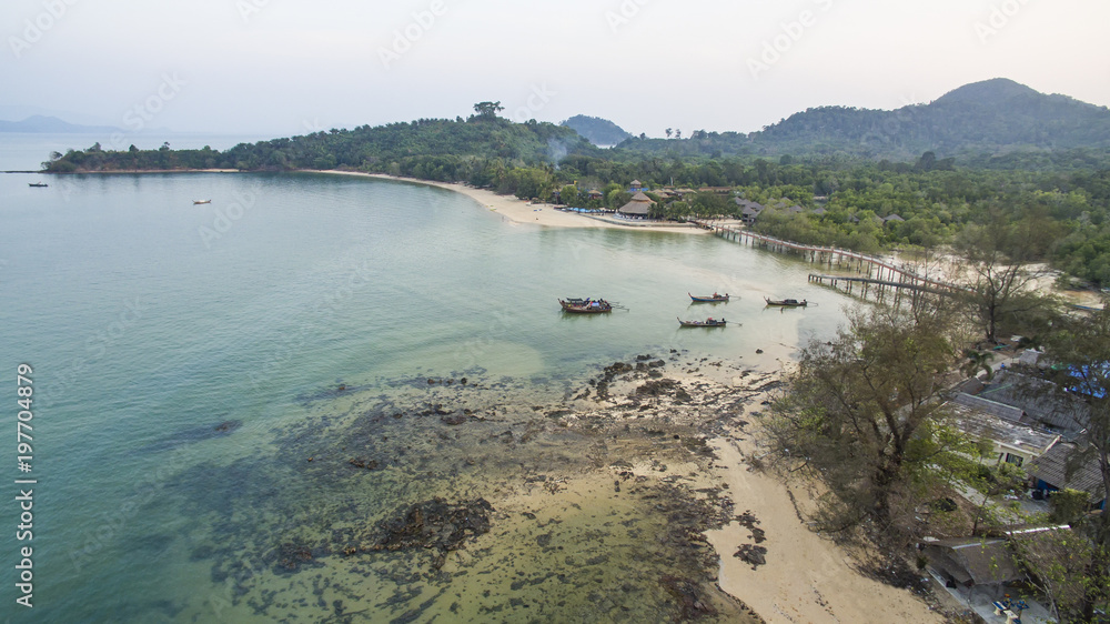 high angle view of koh payam island most popular natural traveling destination in andaman sea southern of thailand
