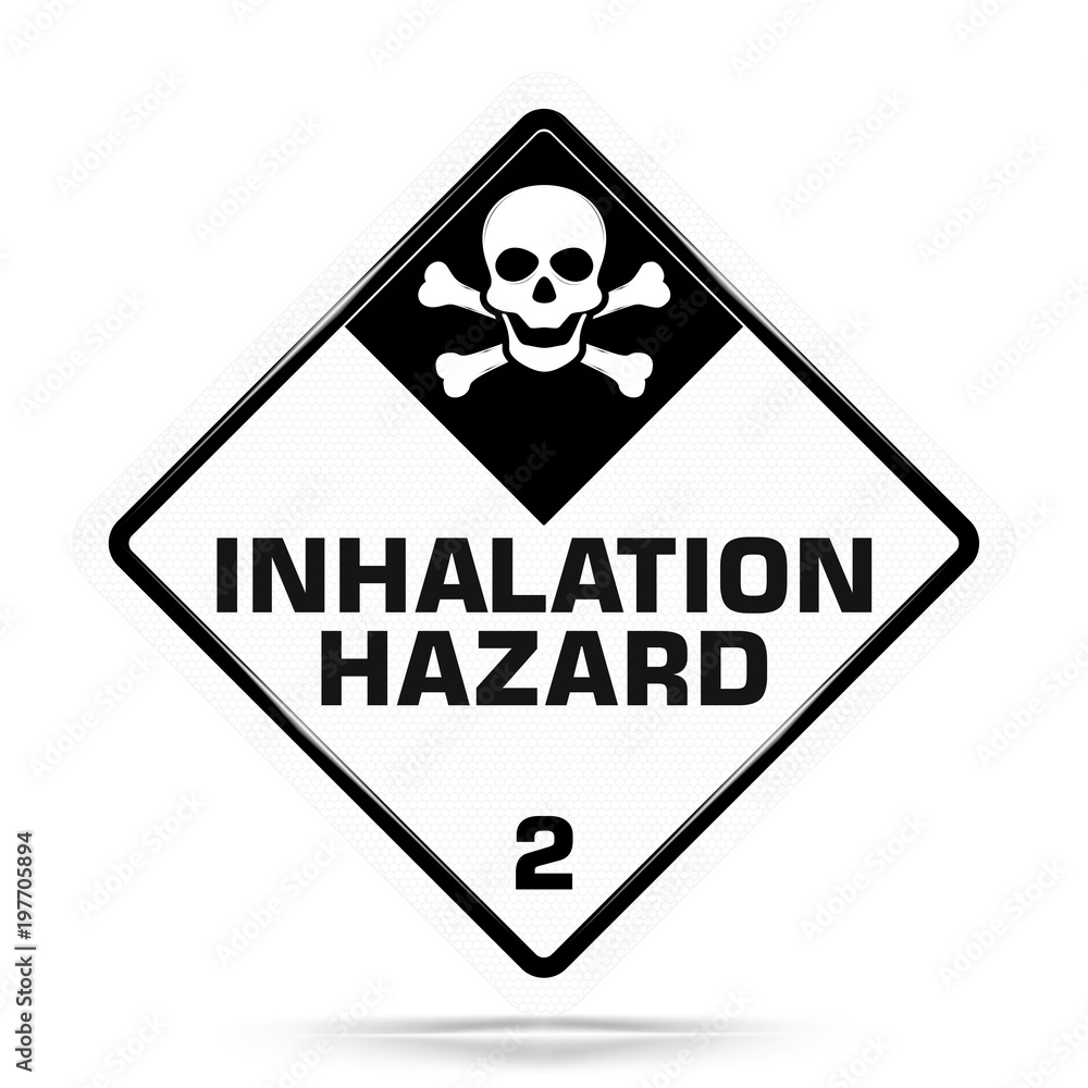 International Inhalation Hazard Class 2 Symbol,White Warning Dangerous icon on white background, Attracting attention Security First sign, Idea for,graphic,web design,Vector and illustration,EPS10. International Inhalation Hazard Class 2 Symbol,White Warning Dangerous icon on white background, Attracting attention Security First sign, Idea for,graphic,web design,Vector and illustration,EPS10.