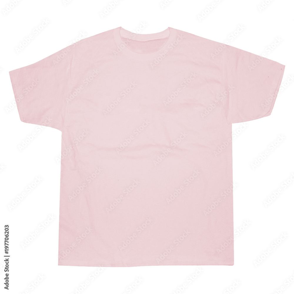 T-Shirt Mockup Template (Pink) Stock Photo