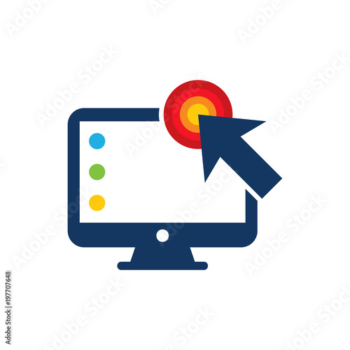 Touch Computer Logo Icon Design