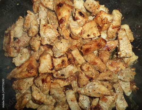 fried pieces of meat