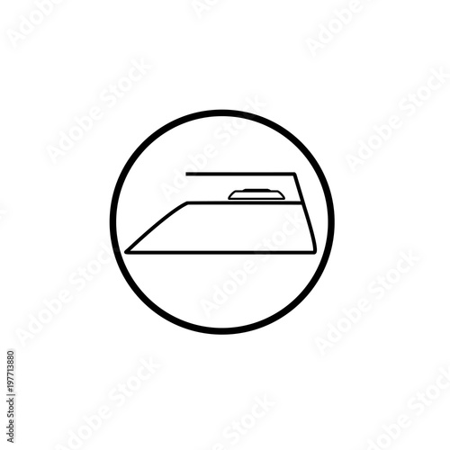 Care of clothes label. Flatiron silhouette