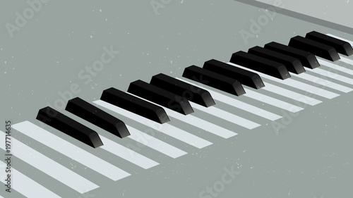 Piano key as crosswalk