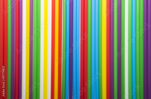 Abstract background of colorful cocktail tubes