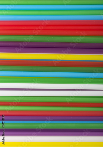 Abstract background of colorful cocktail tubes