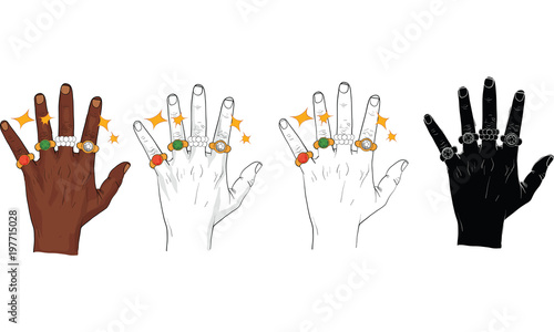hand action vector