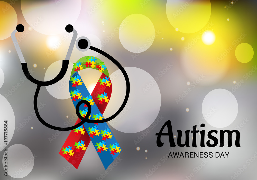 Fototapeta premium Autism Awareness Day.
