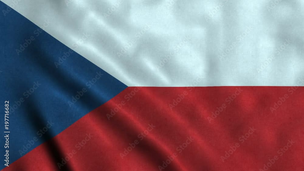 4K Seamless Loopable Flag of Czech Republic 4K Seamless Loopable Flag of Czech Republic