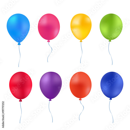 multi-colored light ballons