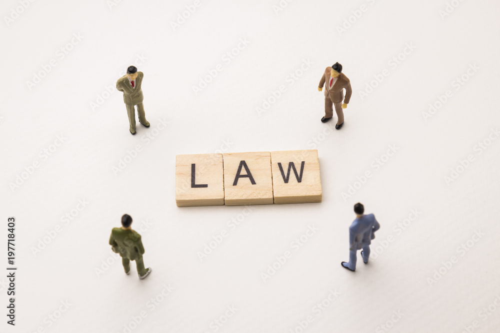 businessman figures meeting on law conceptual businessman figures meeting on law conceptual