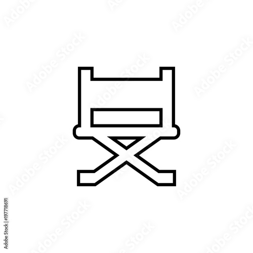 Director chair vector icon