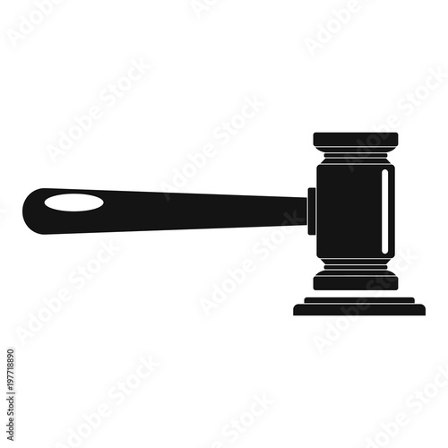 Justice icon. Simple illustration of justice vector icon for web