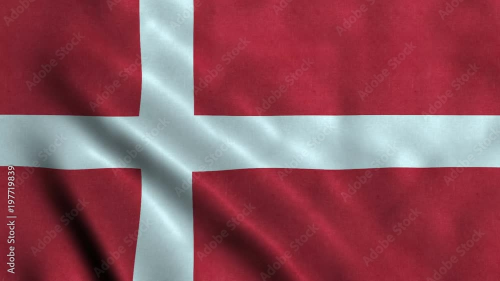 4K Seamless Loopable Flag of Denmark 4K Seamless Loopable Flag of Denmark