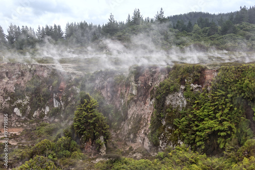 The Craters of the Moon are an interesting geothermal walkway  Taupo  New Zealand