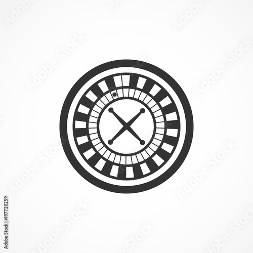 Vector image of roulette icon. photo