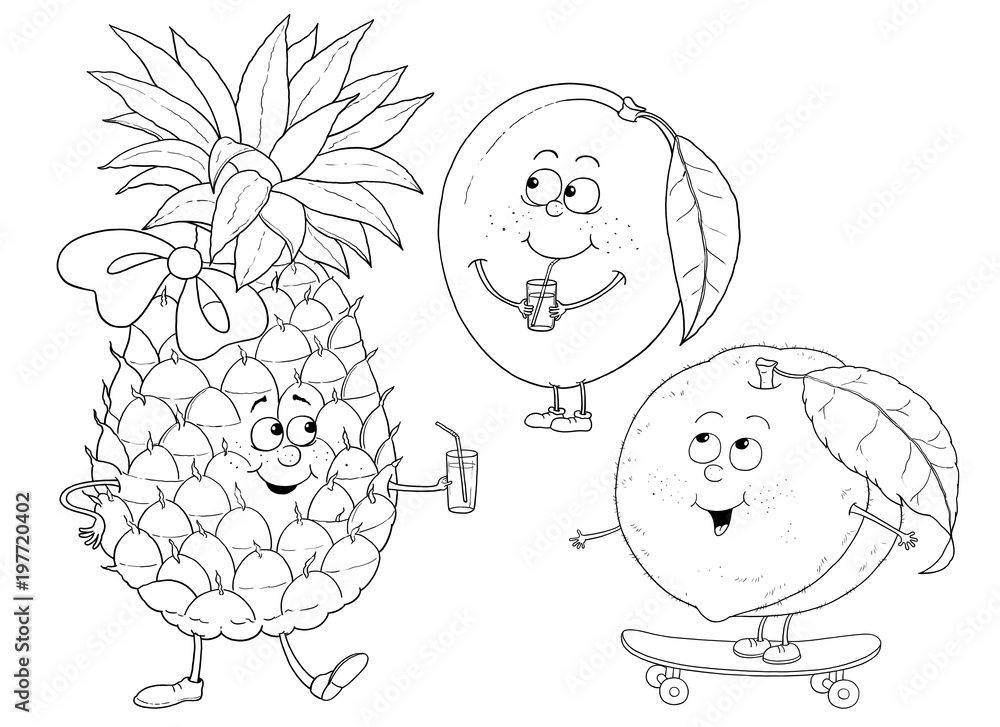 mango coloring page