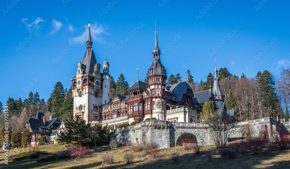 Obraz premium Peles Castle in Sinaia, Romania