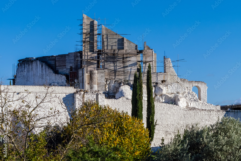Crato Castle ruins in Crato, Portugal. Destroyed in battle. Belonged to
