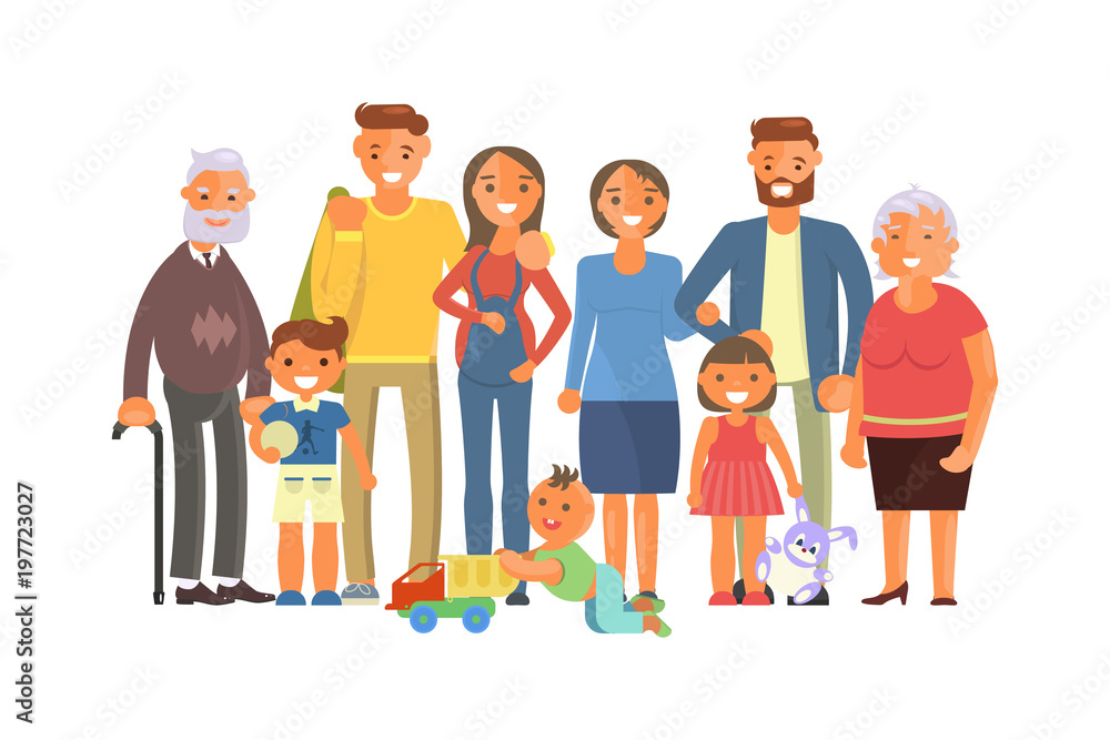Big family portrait Big family portrait