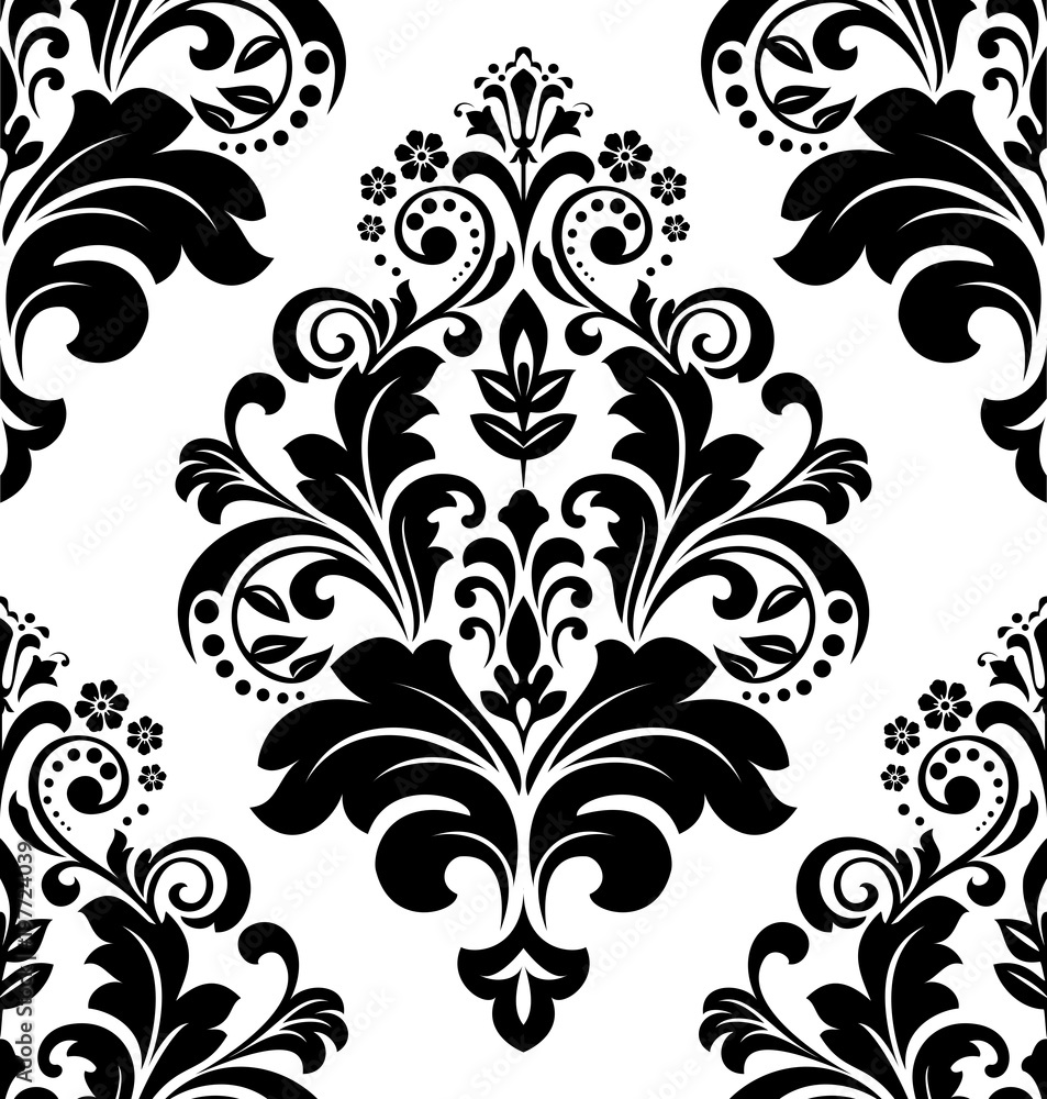 Black Flower Pattern Wallpaper Best Flower Site