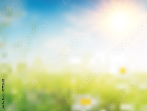 blurred spring background