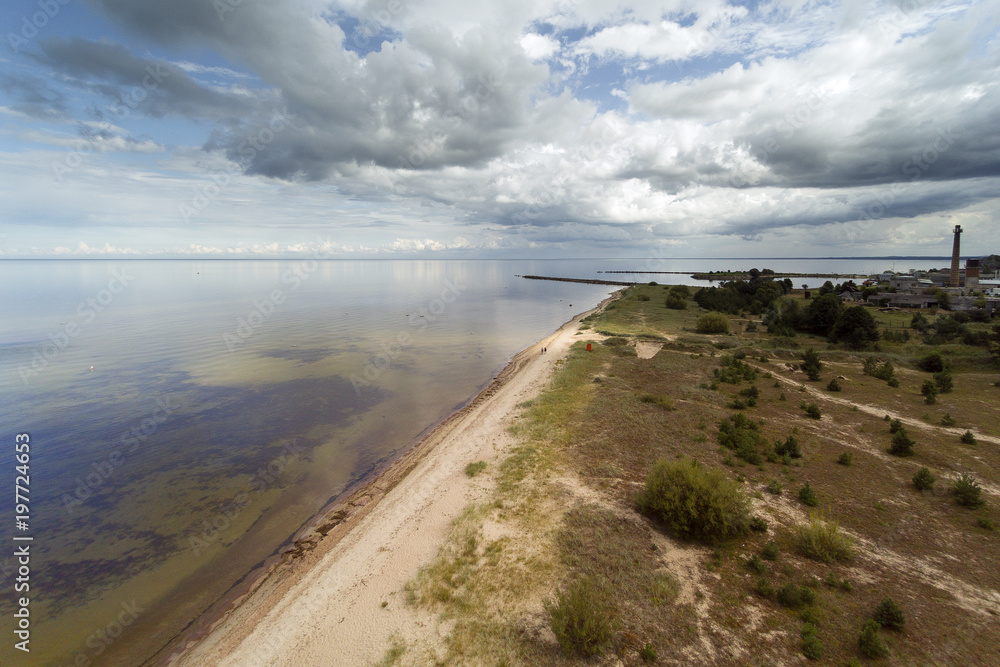 Gulf of Riga, Baltic sea near Engure, Latvia. Gulf of Riga, Baltic sea near Engure, Latvia.