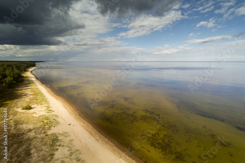 Gulf of Riga, Baltic sea near Engure, Latvia.