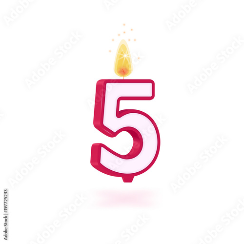 candle number five