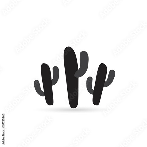 Cactus color flat icon