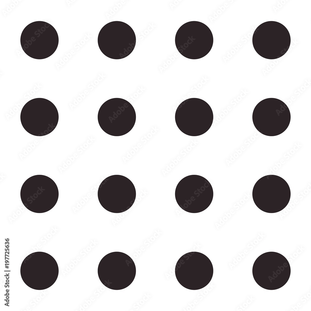 Black and white seamless polka dot pattern vector Black and white seamless polka dot pattern vector