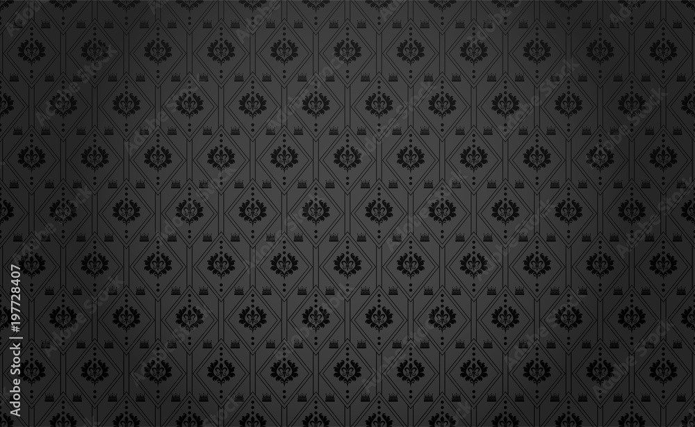 Black background Royal style. Vector Black background Royal style. Vector