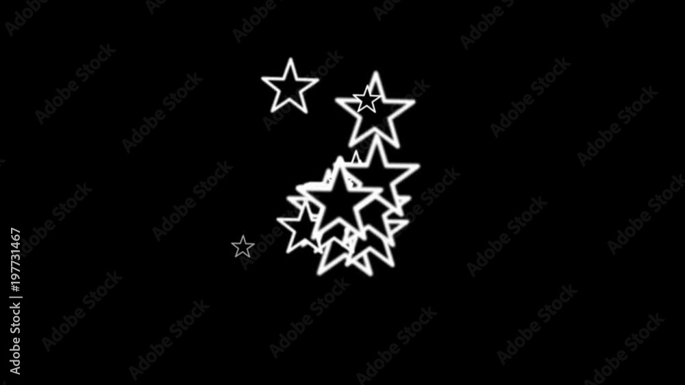 4k Five-pointed star,particle fireworks art geometry pattern background. 4k Five-pointed star,particle fireworks art geometry pattern background.