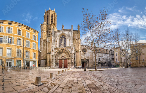 The Cathedral of the Holy Saviour in Aix-en-Provence, Bouches-du-Rhone, France photo