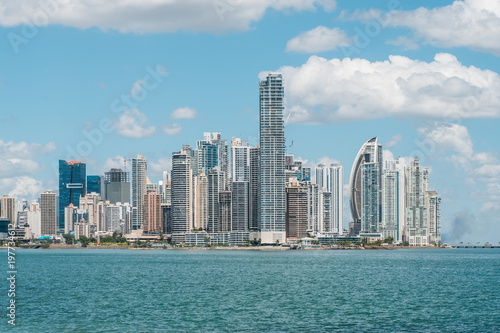 Skyline of Panama City - modern skyscraper buildings 