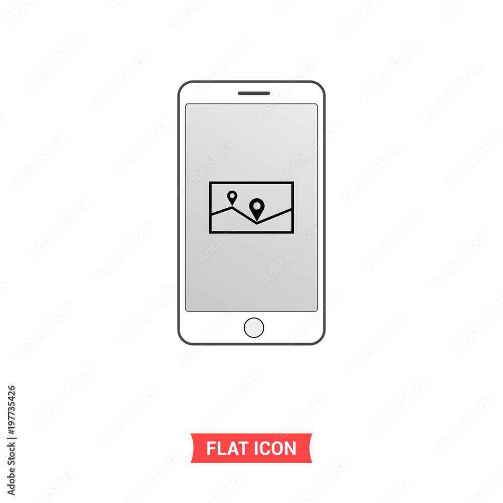 Map vector icon, Location symbol Map vector icon, Location symbol