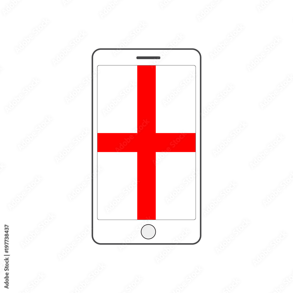 Obraz premium England flag vector icon
