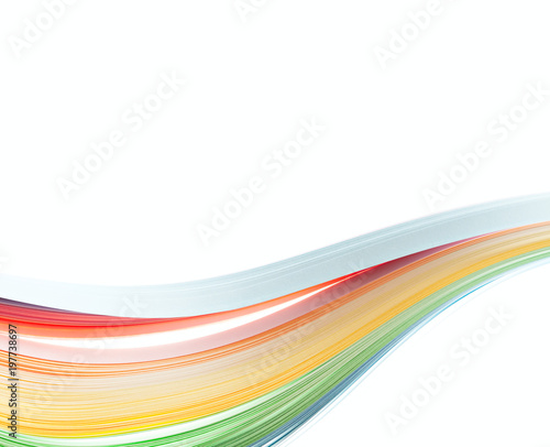 Abstract color isolated waves background