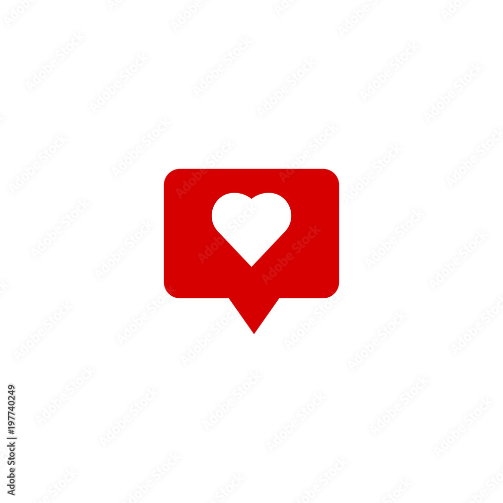 Like vector icon, Notification symbol Like vector icon, Notification symbol
