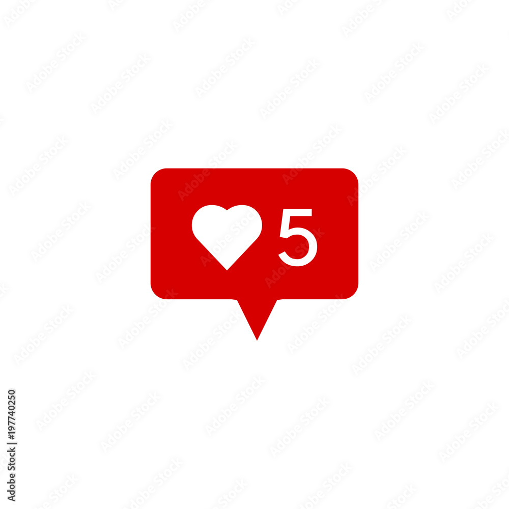 Like vector icon, Notification symbol Like vector icon, Notification symbol