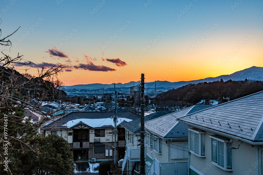 Zama hillside sunset