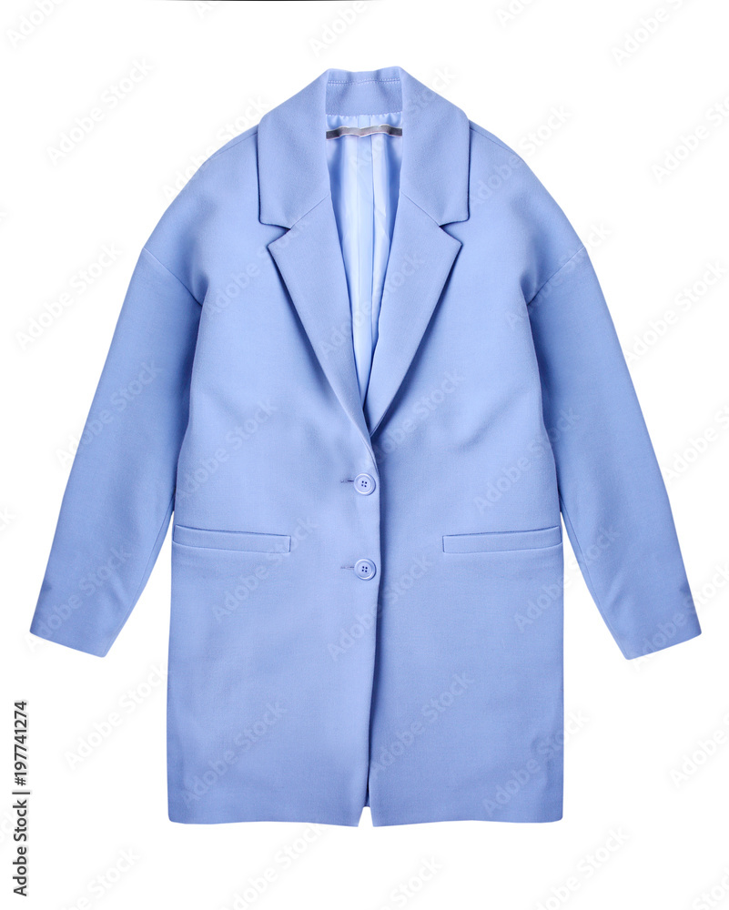 Fashion women's coat isolated on white. Fashion women's coat isolated on white.