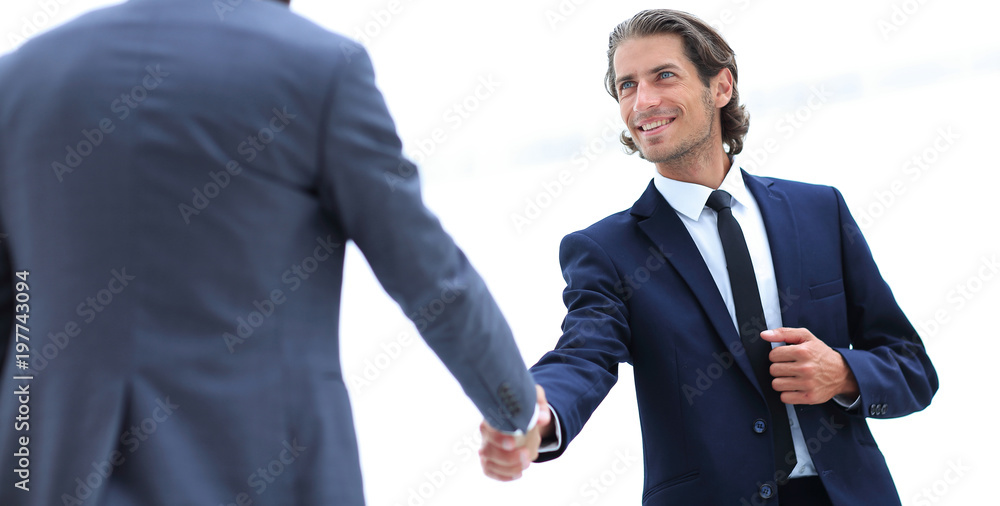 welcome and handshake of business partners welcome and handshake of business partners