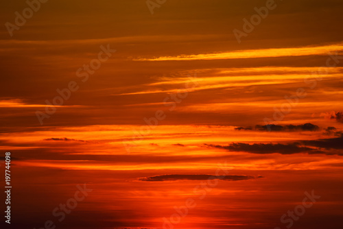 Dramatic sunset and sunrise sky and clouds © jaboo_foto