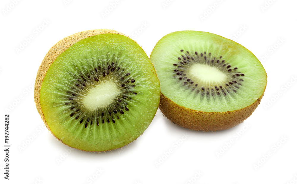 Mature fruit kiwi isolated on white background Mature fruit kiwi isolated on white background