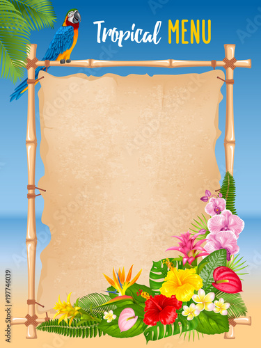 Summer tropical frame design