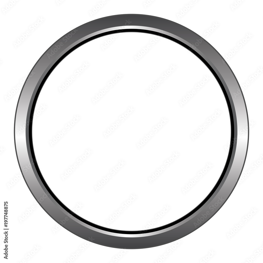 Metal Ring Isolated On White Background Stock Photo - Download Image Now -  Ring - Jewelry, Metal, Circle - iStock