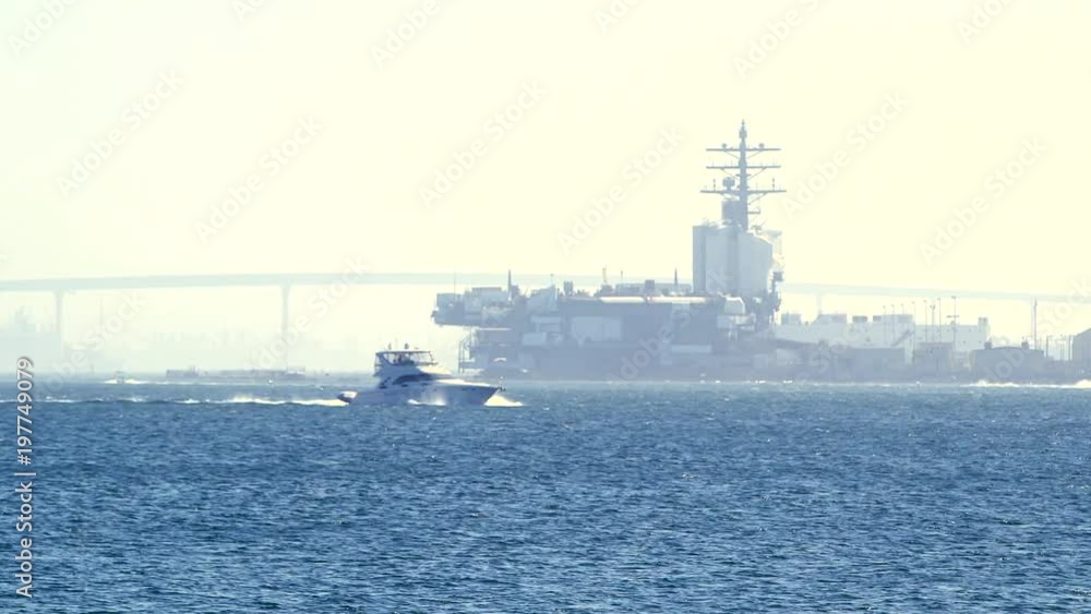 US assault warship anchored at San Diego US assault warship anchored at San Diego