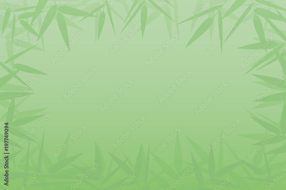 Naklejka premium Green bamboo background. Vector illustration